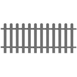 Cl&ocirc;ture &agrave; piquets WPC 200x80 cm