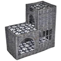 Arbre/maison/ch&acirc;teau &agrave; chat avec coussin Saule