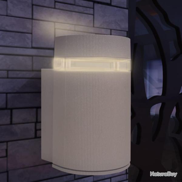 Applique murale ext�rieure demi-cylindrique Aluminium Gris