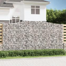 Panier de gabions arqu&eacute; 400x50x200/220 cm Fer galvanis&eacute;