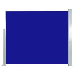 Auvent lat&eacute;ral r&eacute;tractable 120 x 300 cm Bleu