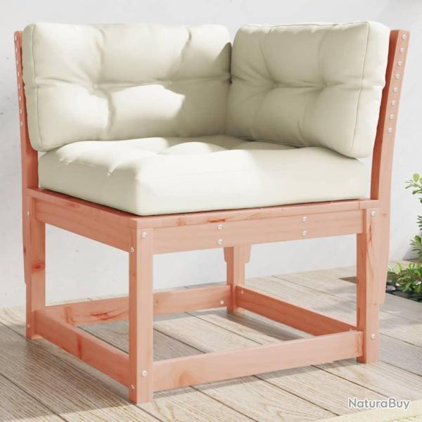 Canap� d'angle de jardin avec coussins bois massif douglas