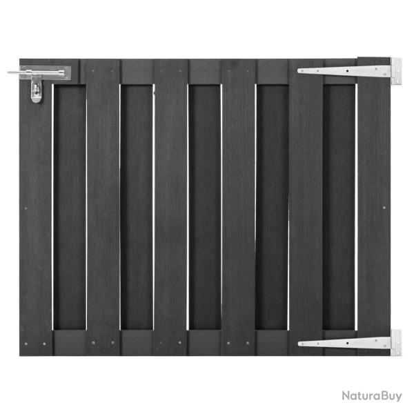 Portillon WPC 100x80 cm Gris