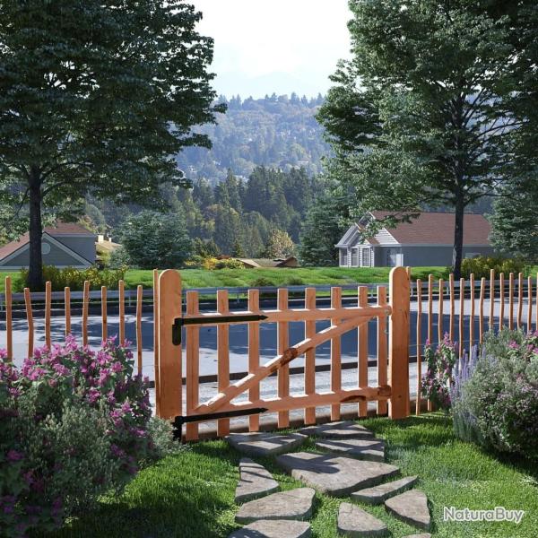 Portillon de cl�ture Bois de noisetier impr�gn� 100x60 cm