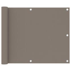&Eacute;cran de balcon Taupe 75x400 cm Tissu Oxford