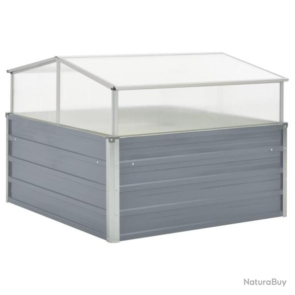 Serre 100 x 100 x 85 cm Grise Acier galvanis�