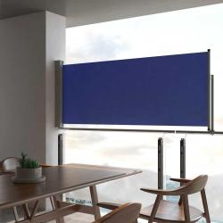 Auvent lat&eacute;ral r&eacute;tractable de patio 100x300 cm Bleu