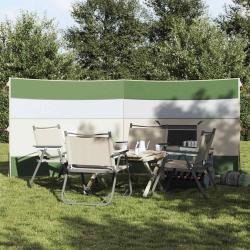 Brise-vent de camping vert 340x130 cm imperm&eacute;able