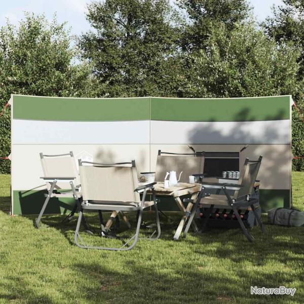 Brise-vent de camping vert 340x130 cm impermable