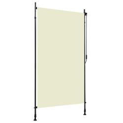 Store roulant d'ext&eacute;rieur 120 x 270 cm Cr&egrave;me