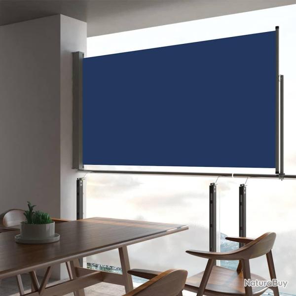 Auvent lat�ral r�tractable de patio 160x300 cm Bleu