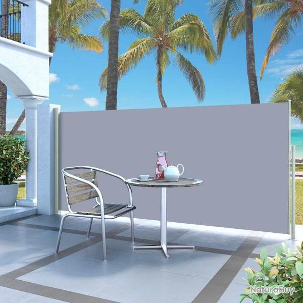 Auvent latral rtractable 140 x 300 cm Gris