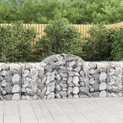 Panier de gabions arqu&eacute; 200x50x80/100 cm Fer galvanis&eacute;