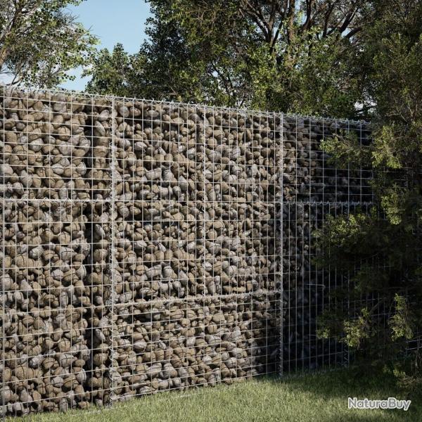 Panier gabion avec couvercle 100x50x150 cm fer galvanis�