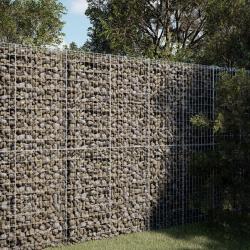 Panier gabion avec couvercle 100x50x200 cm fer galvanis&eacute;