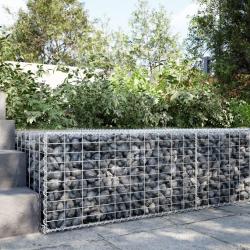 Panier gabion avec couvercle 100x100x50 cm fer galvanis&eacute;