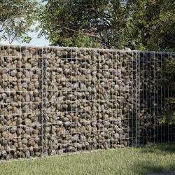 Panier gabion avec couvercle 100x100x100 cm fer galvanis&eacute;