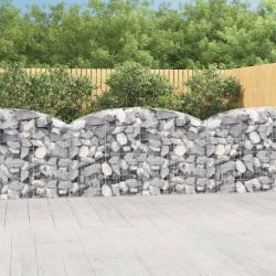 Panier de gabions arqu&eacute; 200x50x100/120 cm Fer galvanis&eacute;