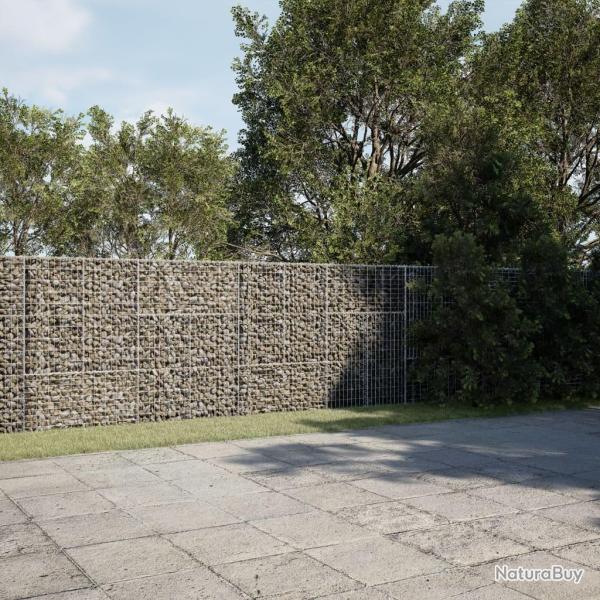 Panier gabion avec couvercle 800x50x150 cm fer galvanis�