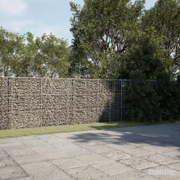 Panier gabion avec couvercle 600x50x150 cm fer galvanis�