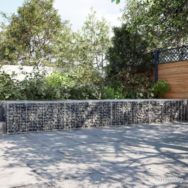 Panier gabion avec couvercle 700x100x50 cm fer galvanis�