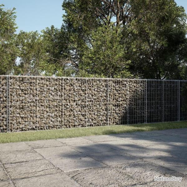 Panier gabion avec couvercle 600x100x100 cm fer galvanis�