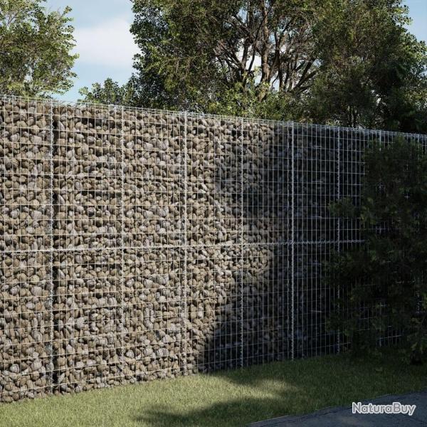 Panier gabion avec couvercle 200x50x200 cm fer galvanis