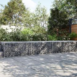Panier gabion avec couvercle 300x100x50 cm fer galvanis&eacute;