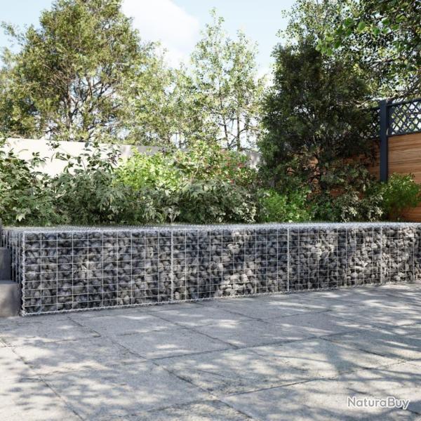 Panier gabion avec couvercle 300x100x50 cm fer galvanis�