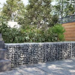 Panier gabion avec couvercle 200x50x50 cm fer galvanis&eacute;