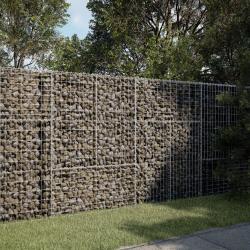 Panier gabion avec couvercle 200x50x150 cm fer galvanis&eacute;