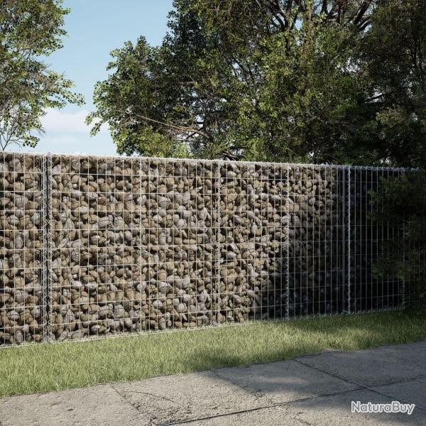 Panier gabion avec couvercle 200x50x100 cm fer galvanis�