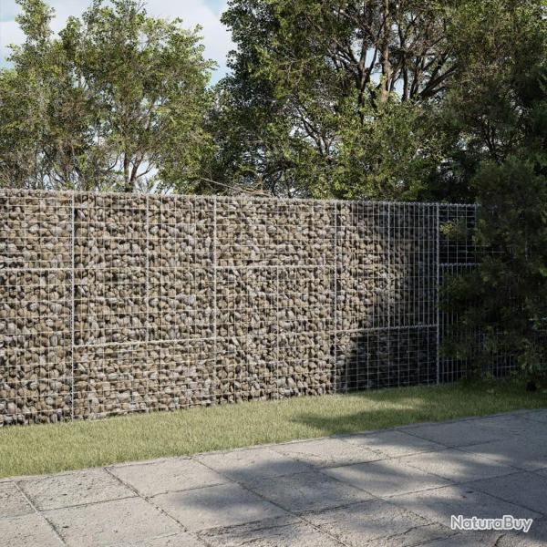 Panier gabion avec couvercle 300x50x150 cm fer galvanis
