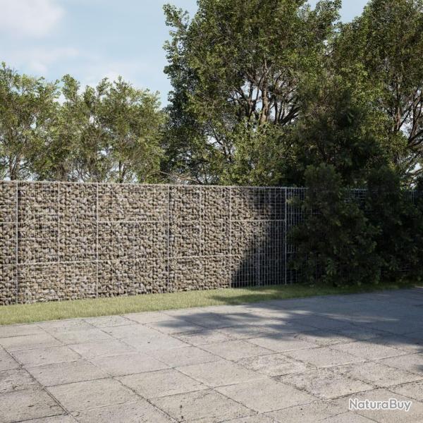 Panier gabion avec couvercle 500x100x150 cm fer galvanis�