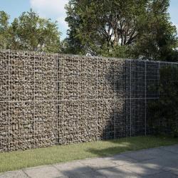 Panier gabion avec couvercle 300x50x200 cm fer galvanis&eacute;