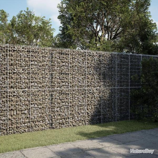 Panier gabion avec couvercle 300x50x200 cm fer galvanis
