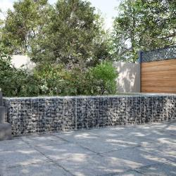 Panier gabion avec couvercle 300x50x50 cm fer galvanis&eacute;