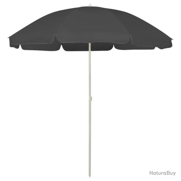 Parasol de plage anthracite 240 cm