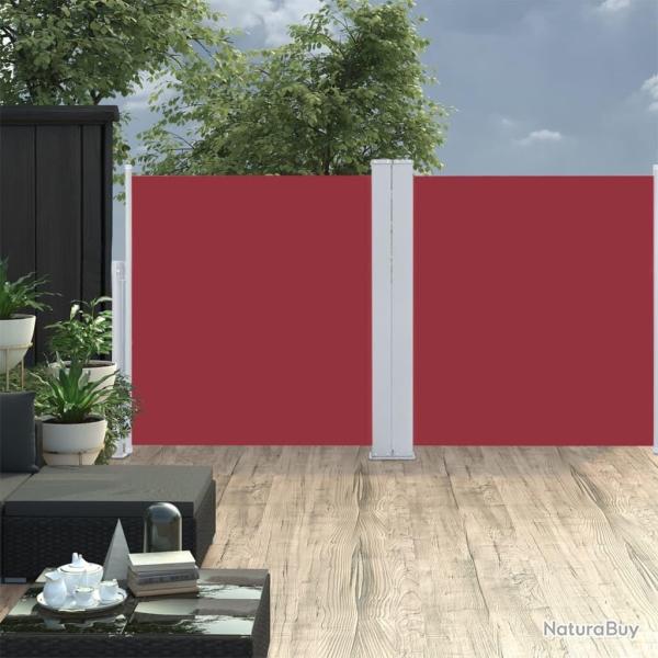 Auvent lat�ral r�tractable Rouge 120 x 600 cm