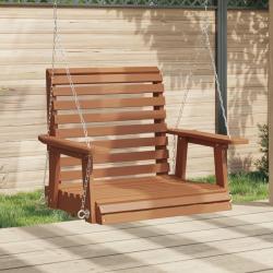 Chaise balan&ccedil;oire de jardin cha&icirc;nes en m&eacute;tal bois massif sapin