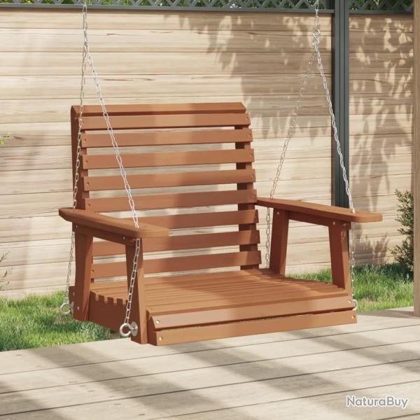 Chaise balan�oire de jardin cha�nes en m�tal bois massif sapin