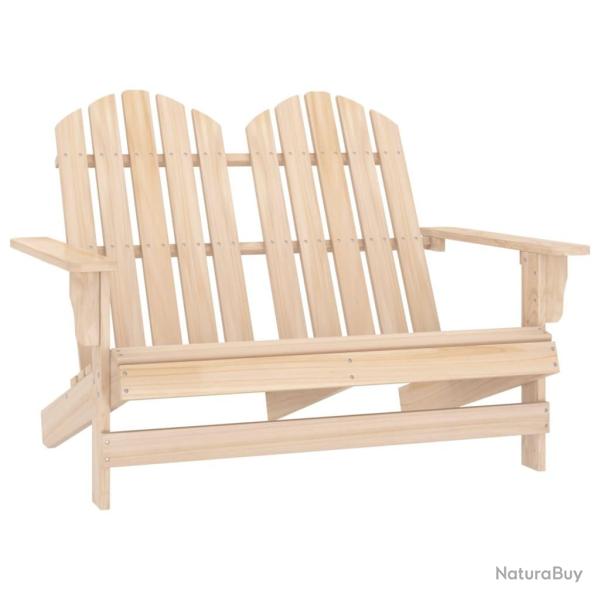Chaise de jardin Adirondack 2 places bois de sapin massif