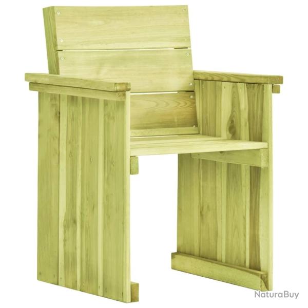 Chaise de jardin Bois de pin imprgn