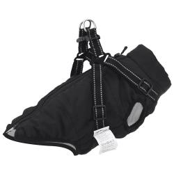 Manteau pour chiens avec harnais imperm&eacute;able r&eacute;fl&eacute;chissant L28