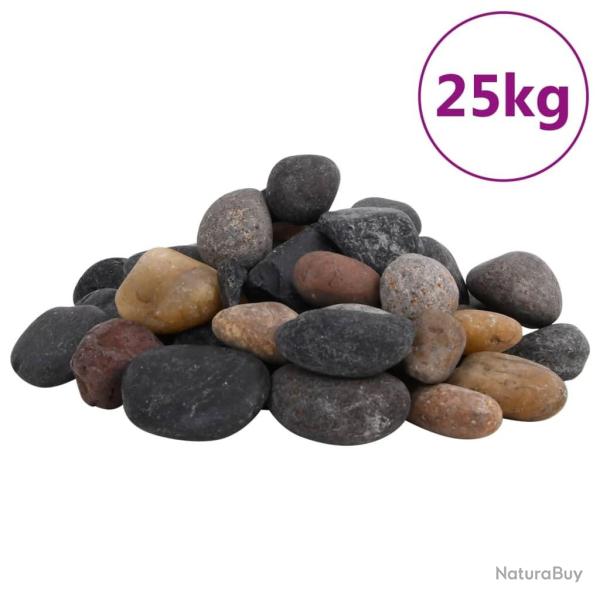 Galets polis 25 kg multicolores 5-8 cm