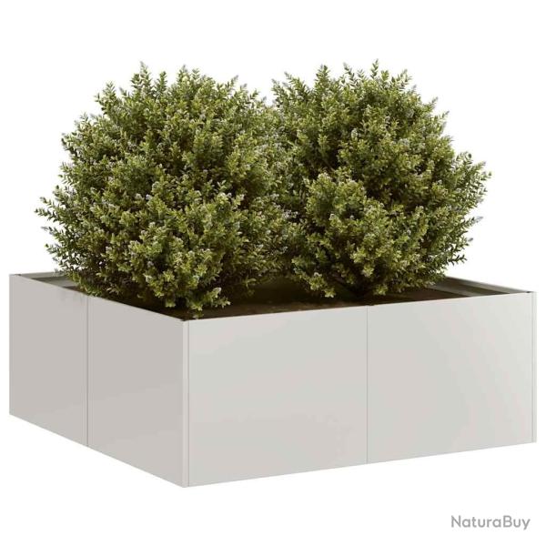 Jardinire 80x80x30 cm acier inoxydable