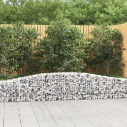 Paniers &agrave; gabions arqu&eacute;s 3 pcs 400x30x40/60 cm Fer galvanis&eacute;
