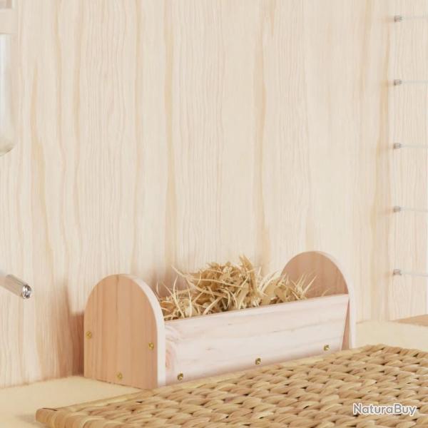 Mangeoire � foin pour lapins 28x10x10 cm bois massif de sapin