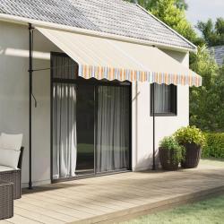 Tissu de remplacement de cantonni&egrave;re d'auvent multicolore 3 m