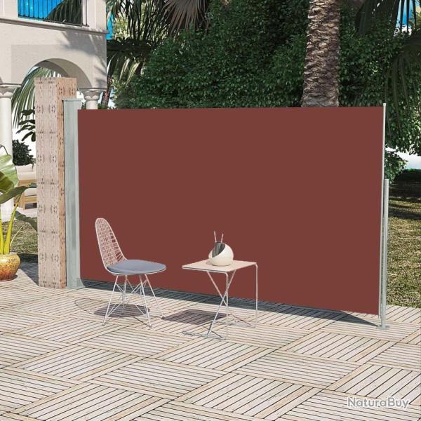 Auvent lat�ral r�tractable de patio 160 x 300 cm Marron